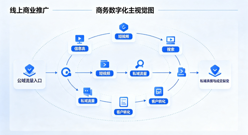 罗平县线上商业推广怎么做？全域流量闭环搭建与低成本转化实战指南